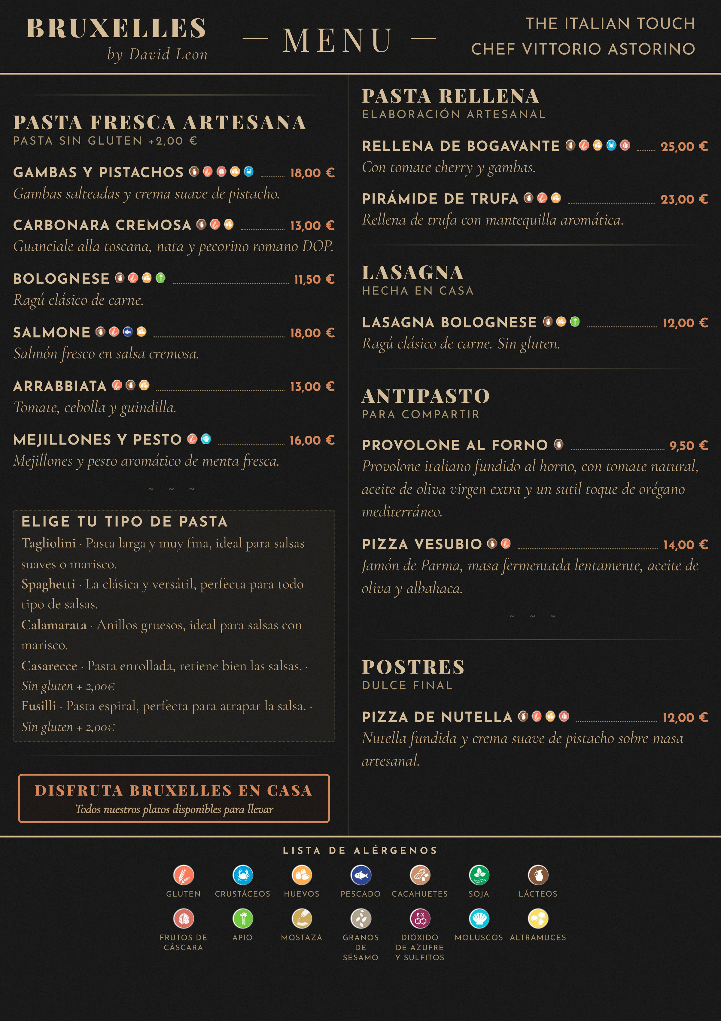 Menú Italiano & Pizzas — Página 2